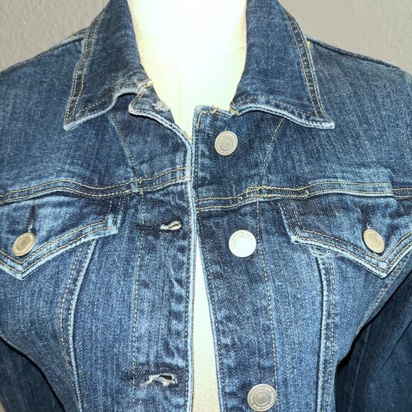 FABRIZIO GIANNI CLASSIC STRETCH DENIM JEAN JACKET  NEW WITH TAGS - Women's M/L - Picture 3 of 11
